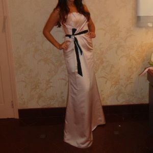 Baby pink evening dress